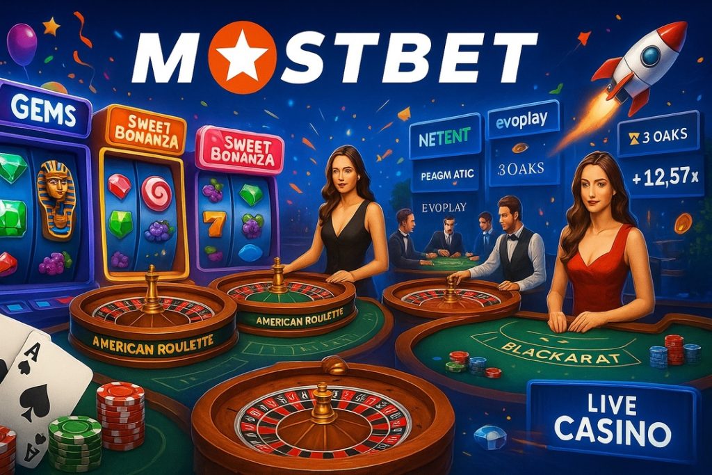 Oferta de juegos en Mostbet