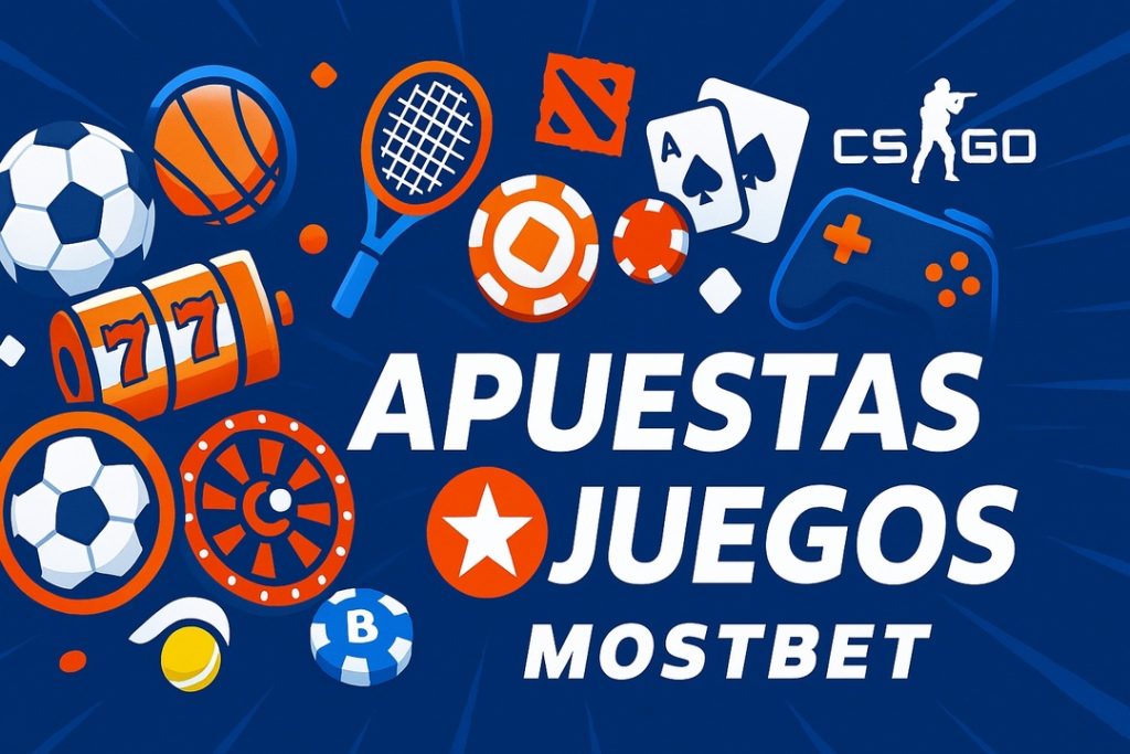 Opciones de apuestas y juegos en la app Mostbet